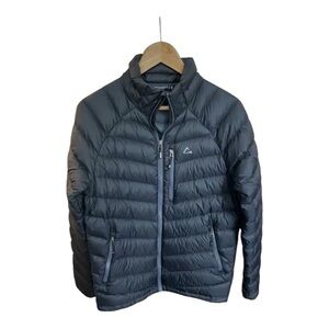 Paradox Quilted Down Jacket Womens S Black Duck Fill Full Zip Outdoor